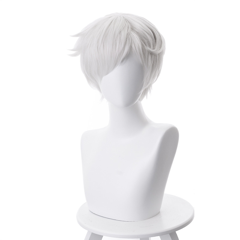 Norman Short Wig Cosplay Costume Yakusoku no Neverland Heat Resistant Synthetic Hair The Promised Neverland Cosplay Wigs