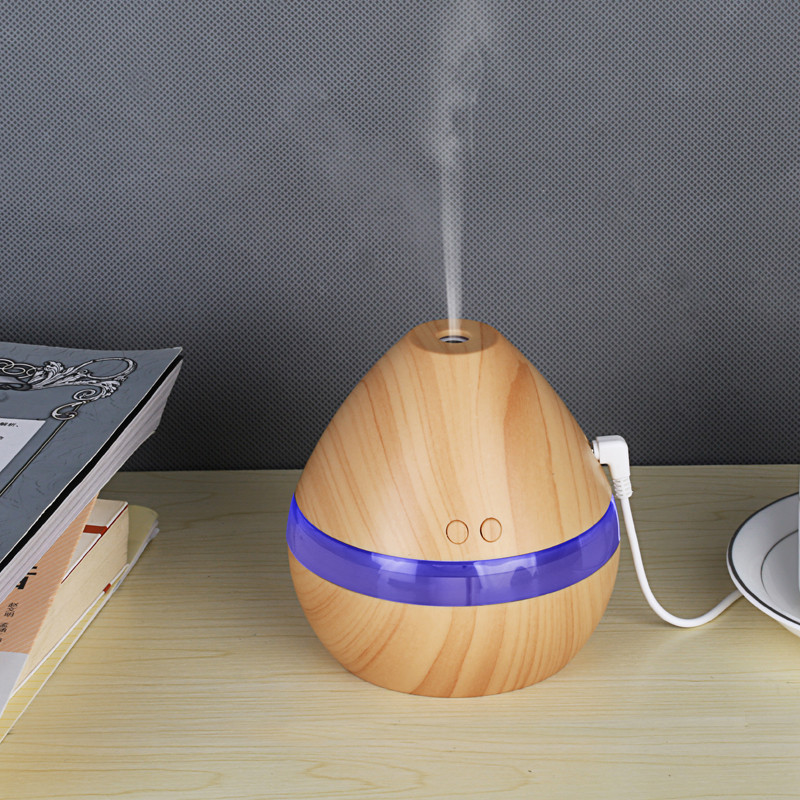 300ML LED Ultrasonic Humidifier Cool Air Diffuser Purifier Home Office Room Portable Air Fresheners