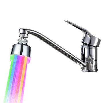 360 Degress Rotatable LED Sink Faucet Aerator Filter ABS Multi-Color Kitchen Tap Head Water Light Stream Spout