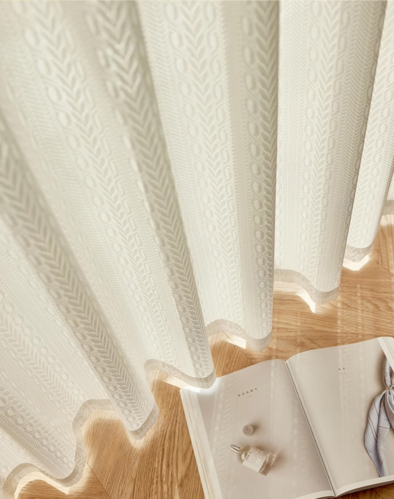 Embroidery Tulle Tambour Curtain
