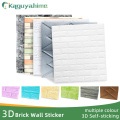 Kaguyahime 3D Self-Adhesive Brick Wall Stickers DIY Waterproof Decoration Wallpaper Wall Brick Sticker Kids Room Bedroom Kitchen