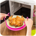 3 Colors Microwave Plastic Stand Multifunction Kitchen Plate Rack Plastic Stacker A Lid And A Cooling Rack Kitchen Tool MA892916