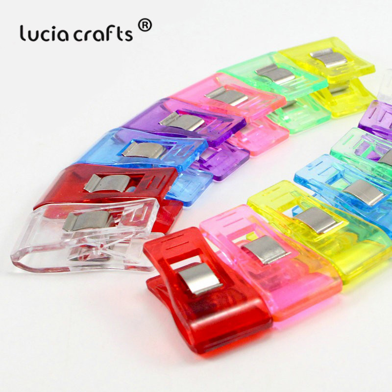 5pcs/lot Approx 1.8*3.3CM Plastic Clip Hemming Sewing Tools Sewing Accessories Quilt Fabric File Garment Clips J0204