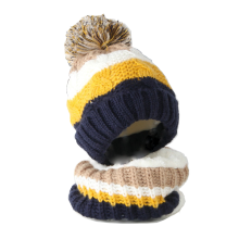 Winter Children Hat Scarf Sets Girl Boy Pompon Hat And Snood For Girls Boys Fall Knitted Hat Suit Set Girl's 2 Piece Set Baby