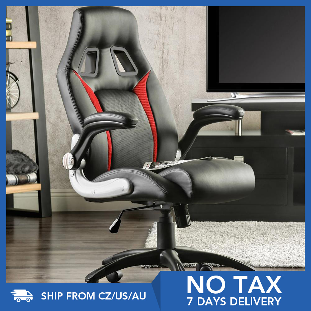 Furgle Racing Office Chair Ergonomic Executive Chair 360° Rotatable with Adjustable Headrest Gaming Chair in Office Furniture