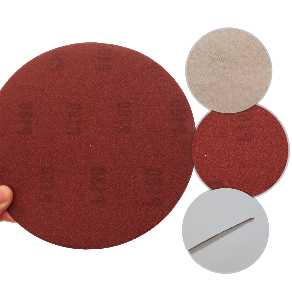 5pcs 7 Inch 180mm Sanding Discs Hook & Loop Dry Sandpaper 120/180/240/320 Grits for Polishing&Grinding Abrasive Tools