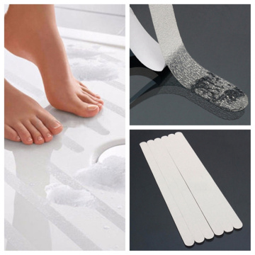 6PCS/lot Anti Slip Bath Grip Stickers Shower Strips Pad Flooring Safety Tape Mat Applique Sticker Bath Tub Sanitary Ware Suite
