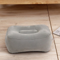 Inflatable Pillow Footrest Mats Outdoor Travel Soft Pillows Camping Portable Mat Flocking PVC Inflatable Mats Foot Pad