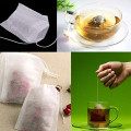 100 Pieces Disposable Filter Empty Teabags Drawstring Herb Loose Tea bag Tea Filter Bags 10*12cm