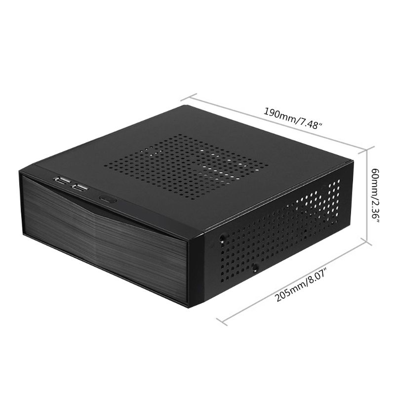 FH05 Host Mini ITX Office Home Computer Case USB2.0 Metal Desktop PC Chassis L4MD