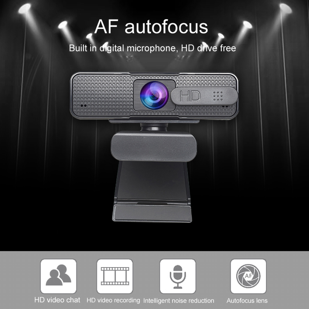 Kebidu AF Autofocus Webcam 1080P Web Camera With Microphone For PC/Computer Video Call Teaching Usb Camera Full Hd 1080P Web Cam