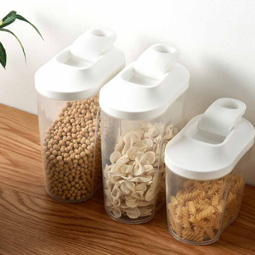 Plastic Cereal Dispenser Storage Box Kitchen Food Grain Rice Container Home & Kitchen Kichen Accessories