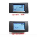 DC 6.5-100v 100A LCD Combo Meter Voltage current KWh Watt Panel Meter 12v 24v 48v Battery Power monitoring +100A Shunt