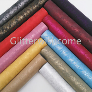 Glitterwishcome 21X29CM A4 Size Faux Leather Fabric, Synthetic Leather, Metallic PU Leather Fabric Sheets for Bows, GM405A