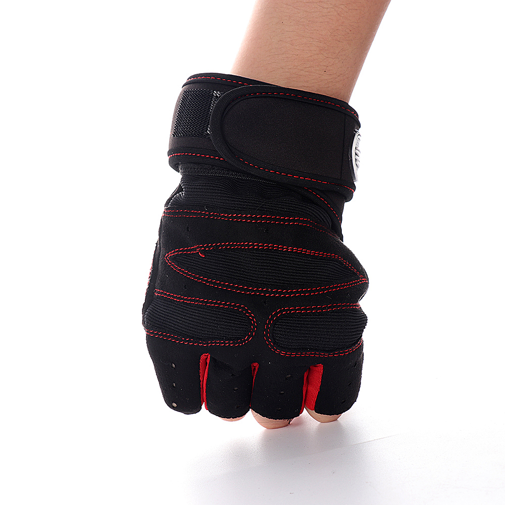 Half Finger Fitness Gloves Weight Lifting Gloves Protect Wrist Gym Training Fingerless Weightlifting Sport Men Women Gloves