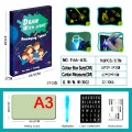A3 A4 A5 Magic Luminous Drawing Board Tablet Graffiti Draw with Light-Fun Sketchpad Board Fluorescent Pen Light Up Draw Toy