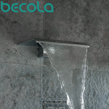 Free Shipping BECOLA Basin Faucet Spouts Shower Faucet Spouts Bathroom Faucet Accessories Wall type Waterfall faucet LT-301B