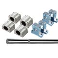 Optical Axis Guide Bearing Housings Aluminum Rail Shaft Lead Screw Rod Slide Bushing Shaft Coupling CNC Parts