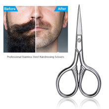 Stainless Steel Manicure Scissors Beard Trimmer Men Mustache Beard Scissors Nose Hair Cutter For Household DIY Crafts