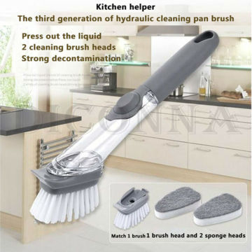 4 Piece NEW Cleaning Kitchen Brush Electric Scrubber Scrub Dish Tile Grout Cleaner Dish Cleaning Brush Brush Heads