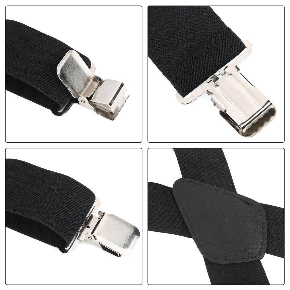 130mm Y-Shape Adjustable Durable Braces Mens Clip-on Suspenders 2018 Fashion Solid Elastic Belts Straps Braces