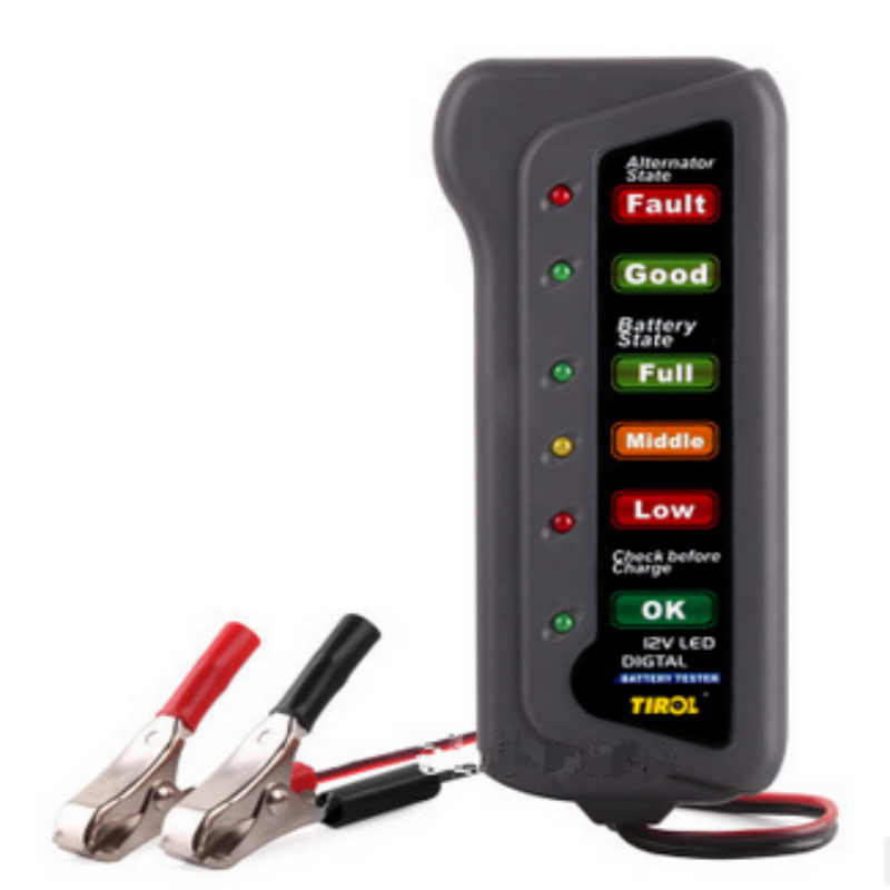 2018 High Quality LED Digital Battery Alternator Tester Battery Tester Battery Level Monitor For Car Motorcycle Trucks 12V