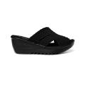 Open Toe Criss Cross Upper Woven Slippers