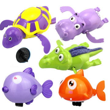1Pcs Bath Toys Turtle Dolphin Baby Shower Baby Wind Up Swim Play Toy Swimming Pool Accessories Baby Play In Water Random Color