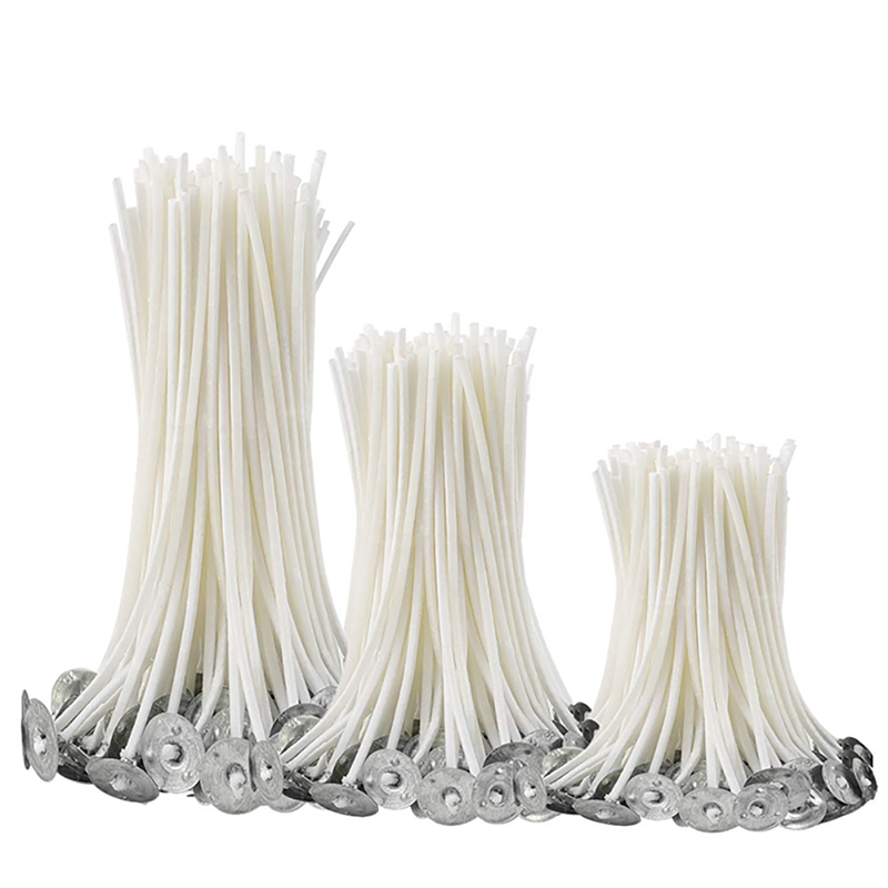 100Pcs/set Candle Wicks Smokeless Wax Pure Cotton Core 9/15/20cm DIY Candle Making Pre-waxed Wicks For Party Supplies