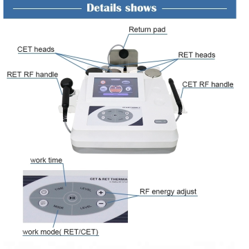 Tecar therapy Physiotherapy diathermy slimming machine monopolar rf RET CET body shape Face lift beauty equipment