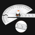 180 Degree Protractor Stainless Steel Angle Gauge Adjustable Multifunction Semicircle Ruler Mathematics Measuring tool