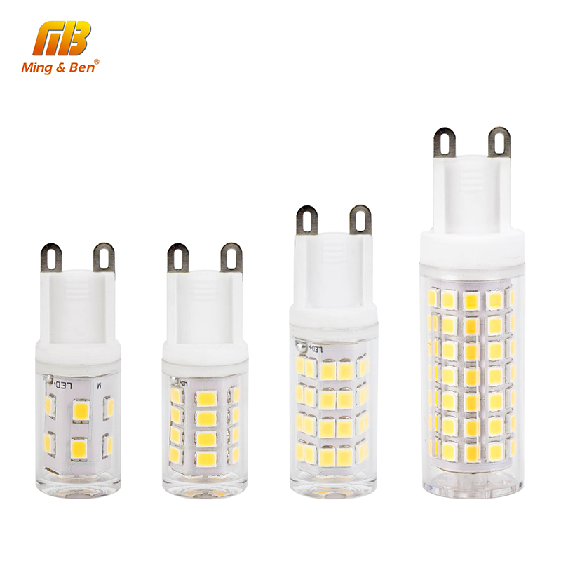 5pcs G9 LED Lamp AC 220V 2W 3W 4W 8W SMD2835 Corn Bulb LED COB Bulb 360 degrees Replace Halogen Lamp Warm Cold White Lampada