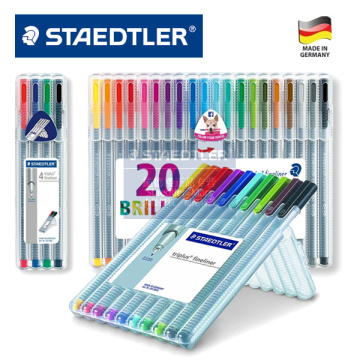 Germany STAEDTLER Color Fiber Gel Pen 334 SB20 Gel Pen 4 | 10 | 20 Color Secret Garden Gel Pen GD Awards Product 1Set