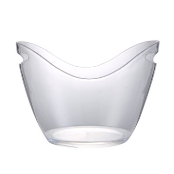 New Food Grade Acrylic Material Plastic Transparent Ice Bucket Hygienic Bar Champagne Barrel Wine Beer Barrel Ktv