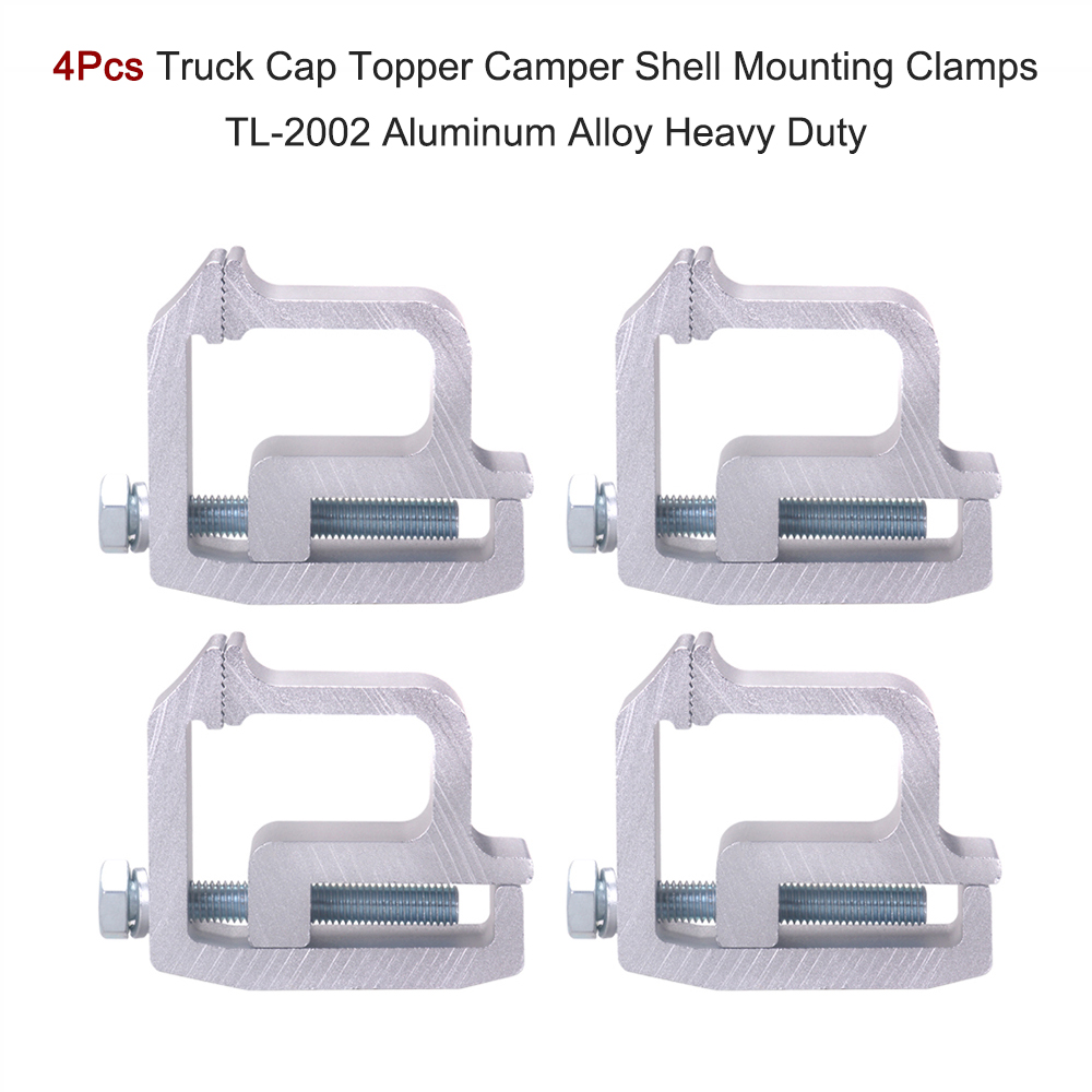 1pc / 4Pcs Truck Cap Topper Camper Shell Mounting Clamps TL-2002 Aluminum Alloy Heavy Duty Car Accessories Parts