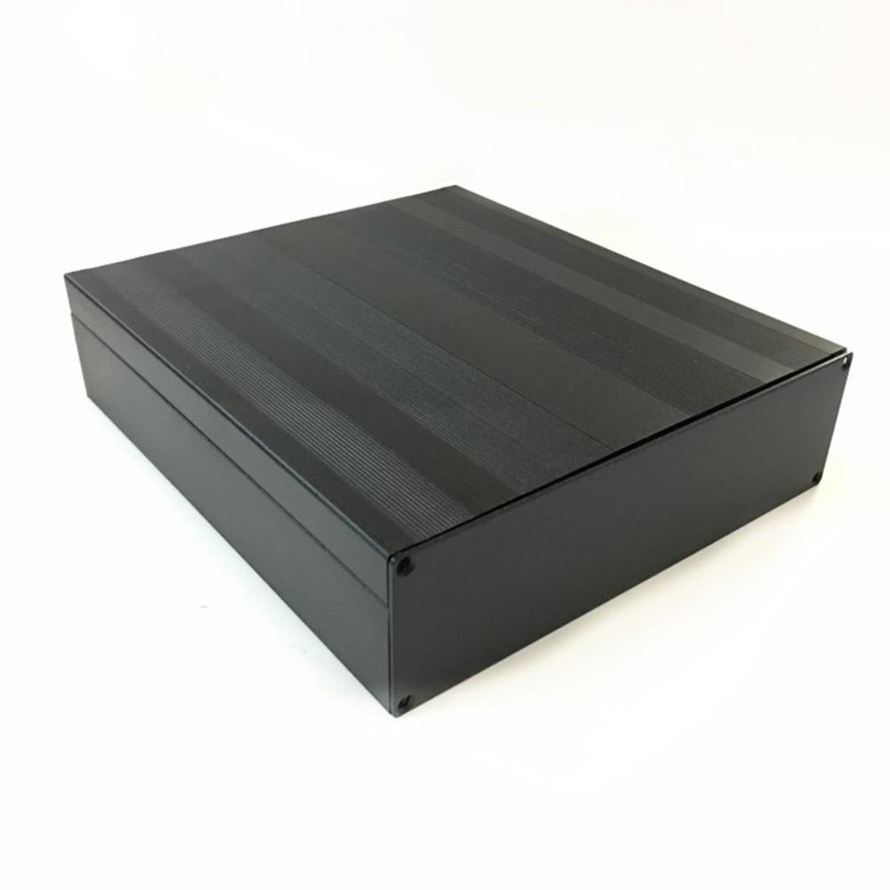 1Pcs Cover Project Electronic Instrument Case Enclosure Box Aluminum DIY Housing Instrument Case Black For DropShipper