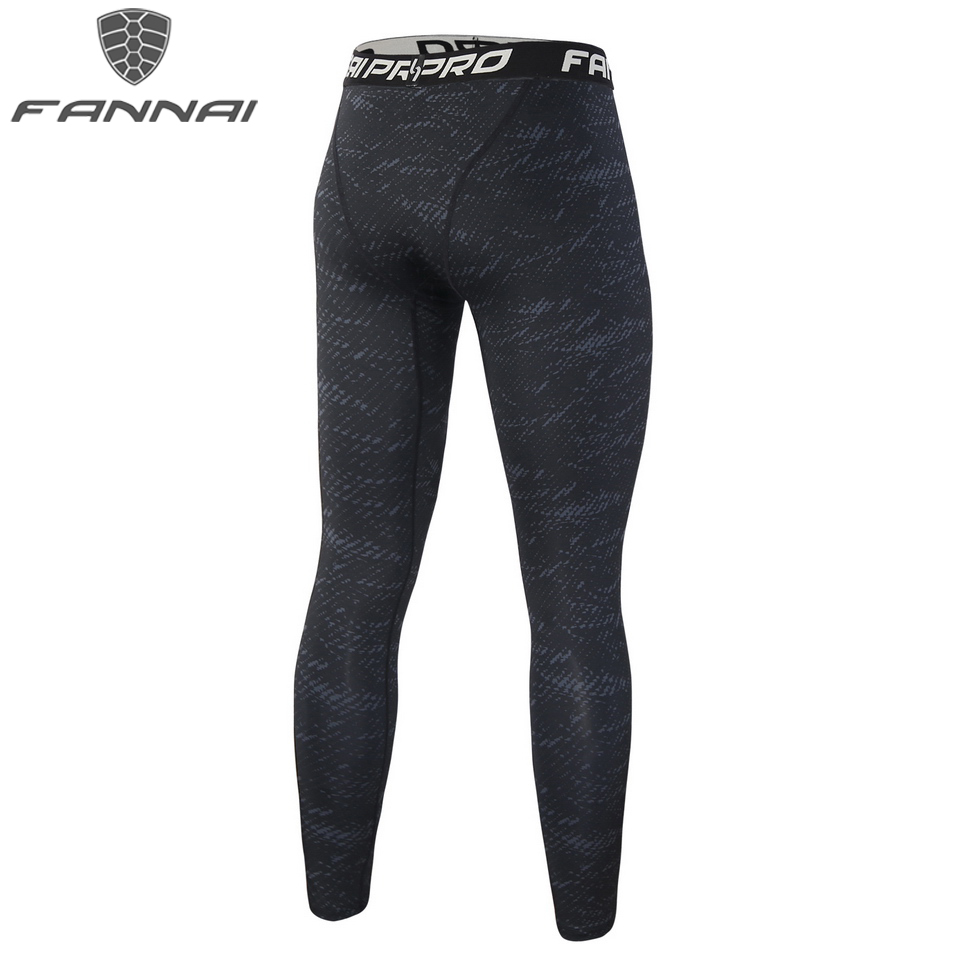 FANNAI Run Training Mens Leggings Dry Compression Tights For Men Gym Fitness Jogging Sportswear Camouflage Sports Pants AM307