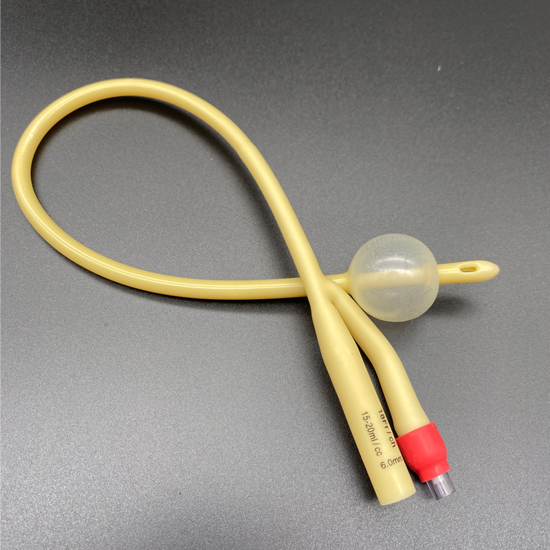 10pcs Latex Foley Catheter 2 Way Silicone Coated Plastic Valve Urology penis Urethral Catheter sizes Fr6 -Fr24 CE and FDA