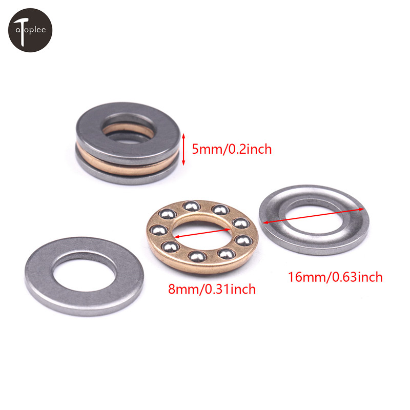 1PC High Precision Miniature Thrust Ball Bearing F8/F9/F10 Metal Axial Ball Bearing Set 8mm/9mm/10mm For Hardware Accessories