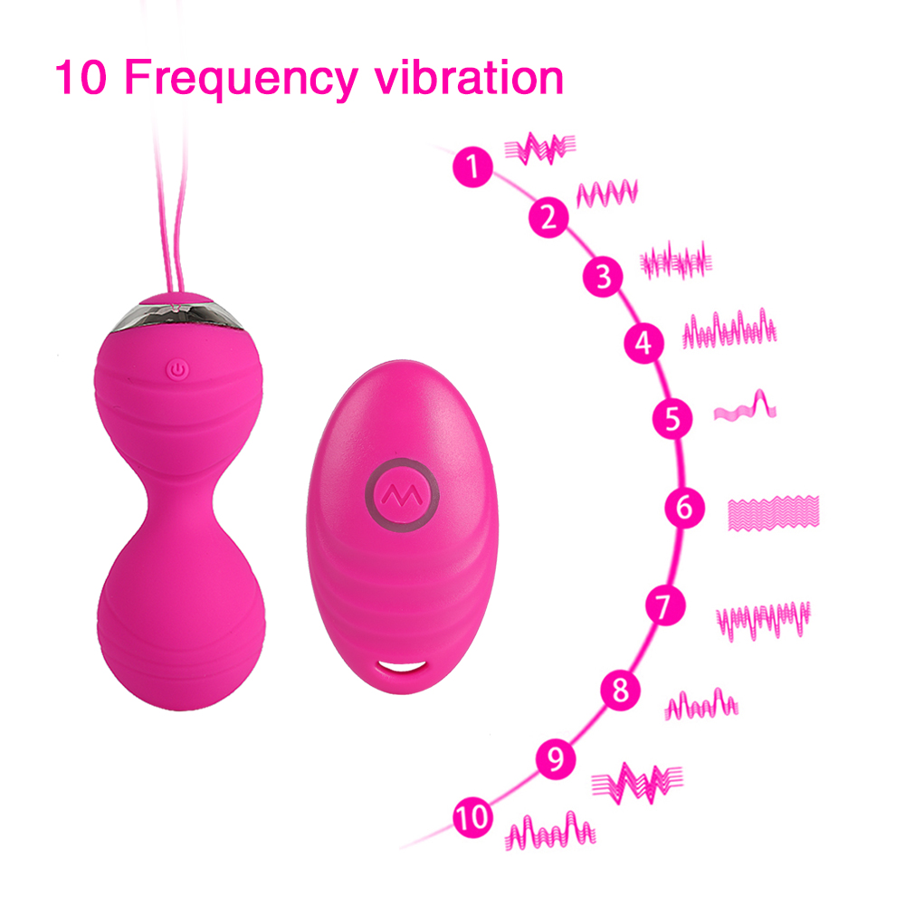 10 Speeds Vibration Wireless Remote Kegel Ball Vaginal Tighten Exercise Trainer Ben Wa Vibrator Sex Toys for Women Sex Products