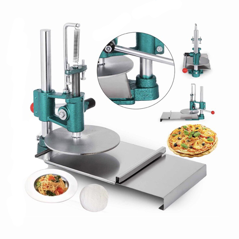 Manual 20cm pizza dough press machine Pizza Dough Flattening Press Dough Roller Sheeter Chapati pressing machine Pastry Presser