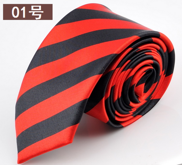 NEW STYLE Blue Red Green White Yellow Black Stripe Man's Classic Rayon Polyester Tie Business Wedding Party Men Fashion Necktie