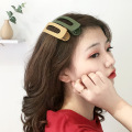 Simple Girl Hair Pins Color Simplicity Geometry Acrylic Hair Clips Barrette for Fashion Women Hair Accessories