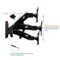 17-27" Gas Spring Full Motion TV Wall Mount LCD LED Monitor Wall Holder Aluminum Swivel Arm Bracket NB F120