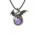 Pterodactyl Crystal Jewel pendant necklace