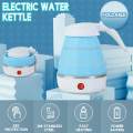0.6L Electric Kettle Safety Silicone Foldable Portable Travel Camping Water Boiler 220V 700W Auto Power-Off Protection Kettle