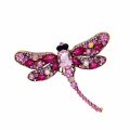 Wuli&baby Big Crystal Dragonfly Brooches Women 5-color Alloy Insects Brooch Pins Gifts
