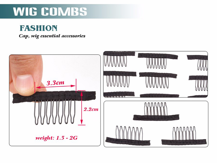 7 Teeth Wig Combs 2