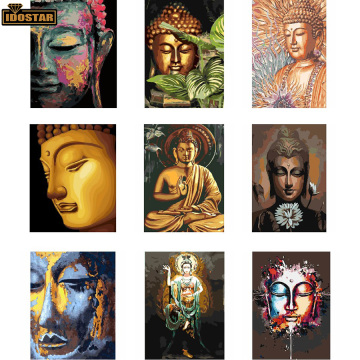 Full Square Figure Diamond Embroidery Buddha statue DIY Diamond Painting Pictures With Rhinestones Home Decoration