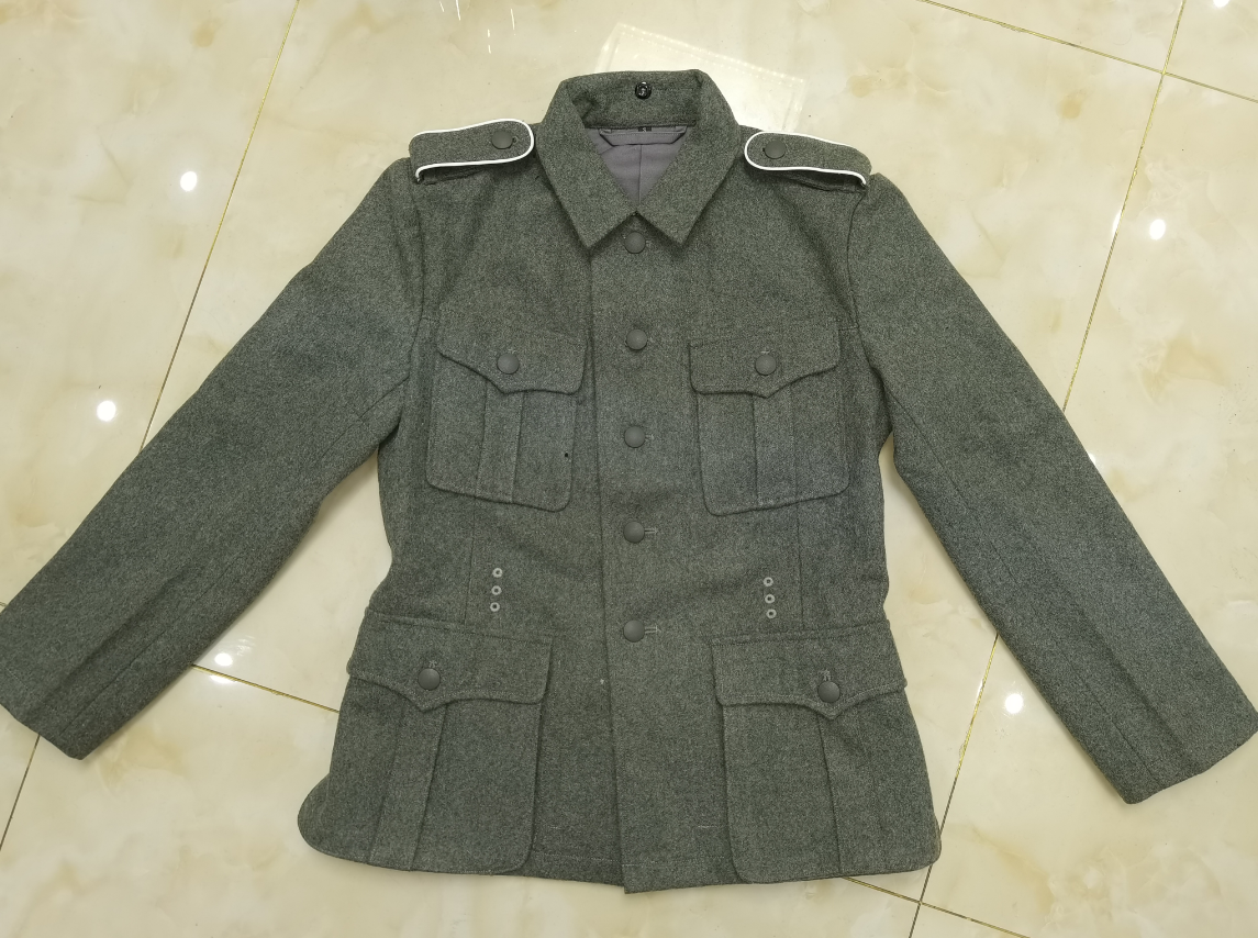 WWII WW2 GERMAN ARMY M40 WH EM FIELD GREY GREEN WOOL TUNIC COAT JACKET MILITARY UNIFORM SOLDIER MILITARY WAR REENACTMENTS